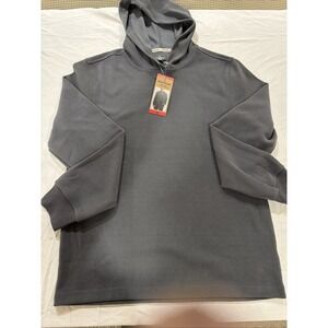 Eddie Bauer Thermal Knit Hoodie Grey Carbon Men's Size M NWT